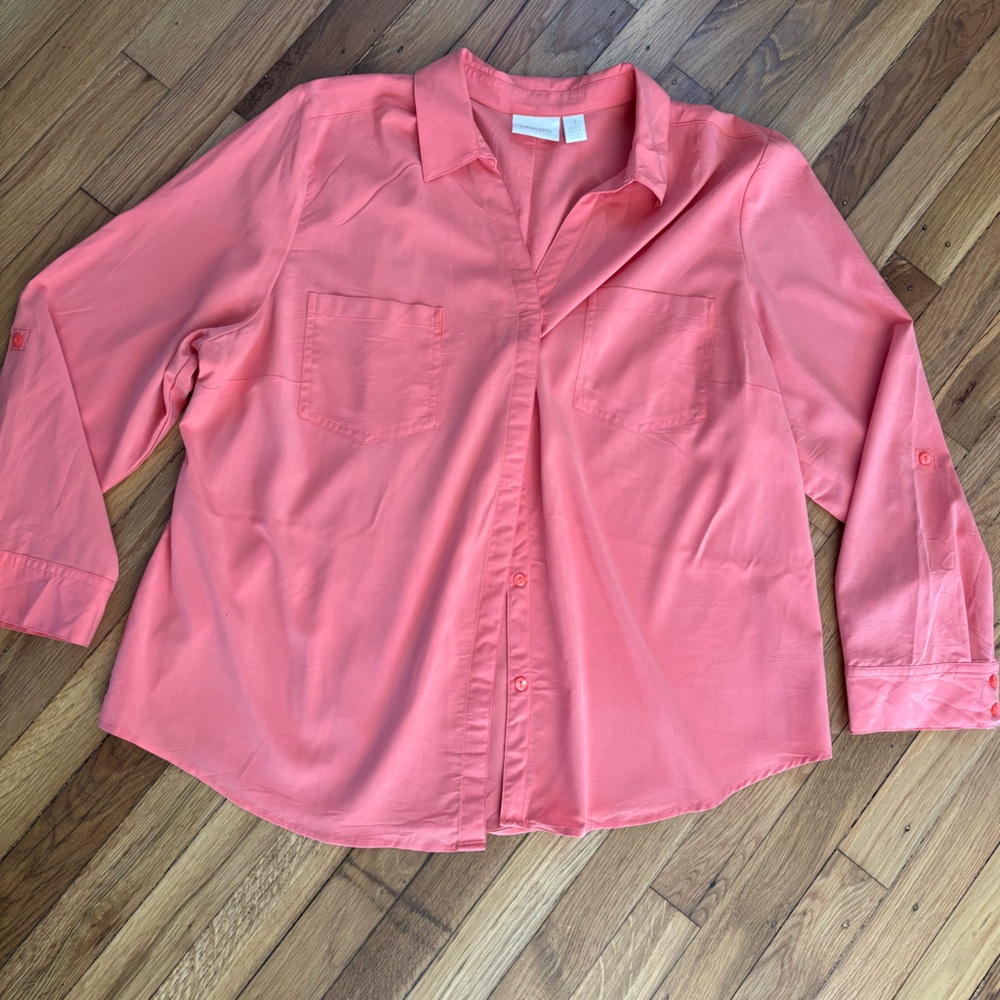 Chico's Vibrant Coral Blouse